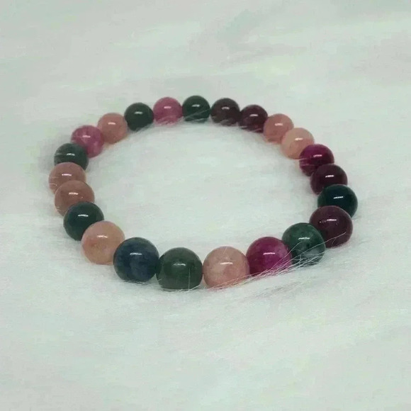 Berries Tourmaline Stone Beaded Bracelet - Picture 5 of 6
